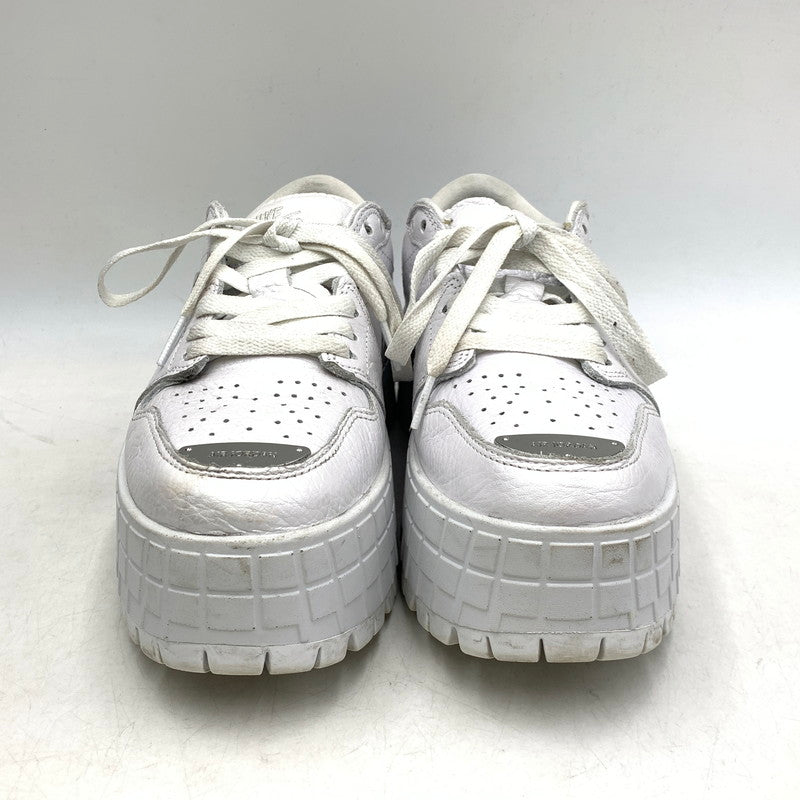 【中古品】【レディース】 NIKE ナイキ HF3184-100 WOMEN'S AIR JORDAN ウィメンズ エア ジョーダン 1 BROOKLYN LOW ブルックリン ロー スニーカー シューズ 靴 166-260620-ya-12-izu サイズ：24cm カラー：WHITE/METALLIC SILVER 万代Net店