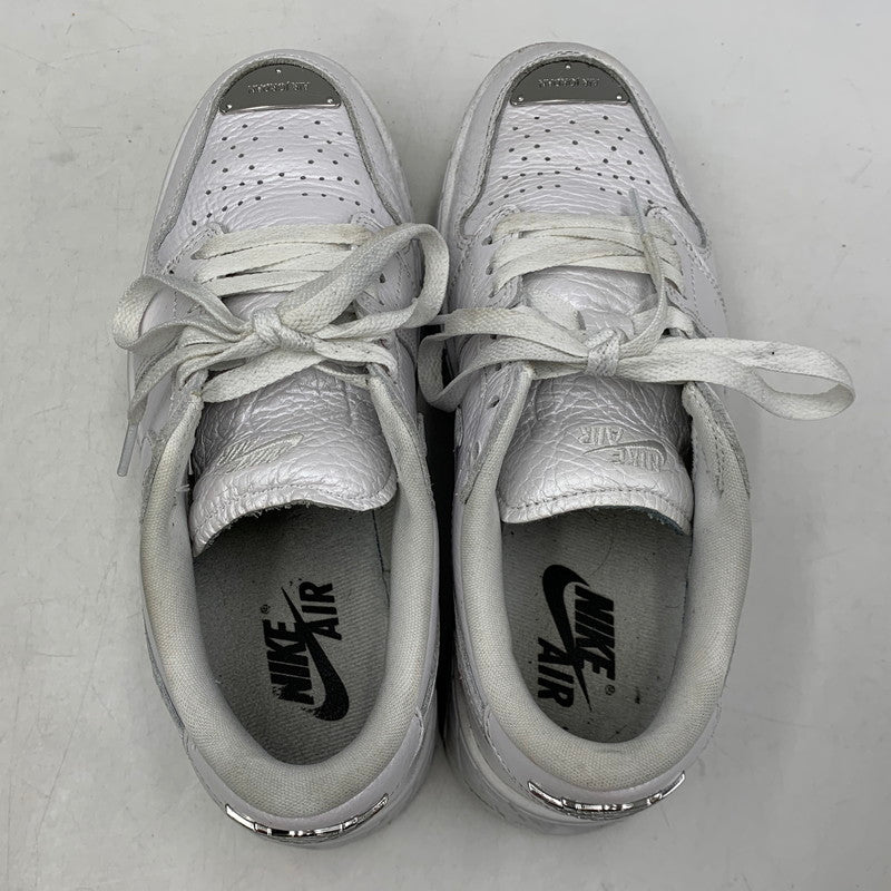 【中古品】【レディース】 NIKE ナイキ HF3184-100 WOMEN'S AIR JORDAN ウィメンズ エア ジョーダン 1 BROOKLYN LOW ブルックリン ロー スニーカー シューズ 靴 166-260620-ya-12-izu サイズ：24cm カラー：WHITE/METALLIC SILVER 万代Net店