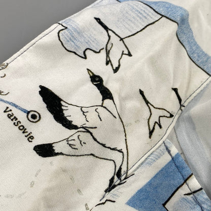 【中古品】【メンズ】 PORTER CLASSIC ポータークラシック ALOHA SHIRT TRAIN アロハシャツ トレイン オリエント急行 トップス 半袖 140-260623-ya-01-izu サイズ：XL カラー：ホワイト系 万代Net店