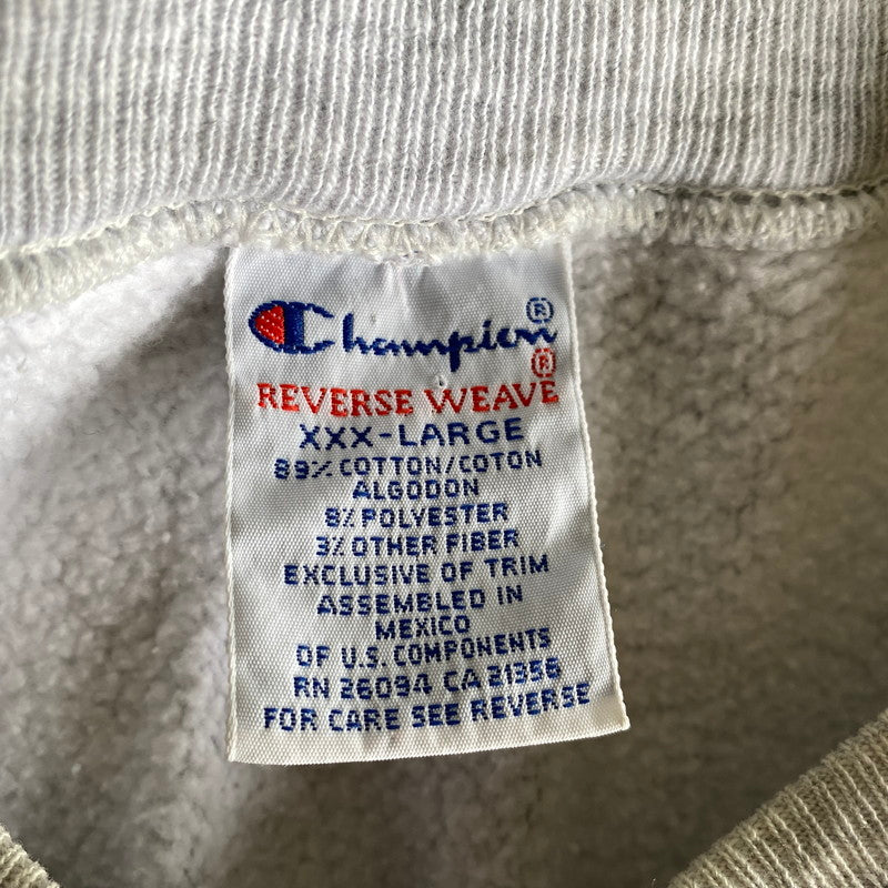 【中古品】【メンズ】 CHAMPION チャンピオン メキシコ製 90’S DUQUESNE REVERSE WEAVE SWEAT SHIRT デュケイン リバースウィーブ スウェット シャツ トップス 長袖 146-260623-ya-08-izu サイズ：XXXL カラー：アッシュグレー 万代Net店