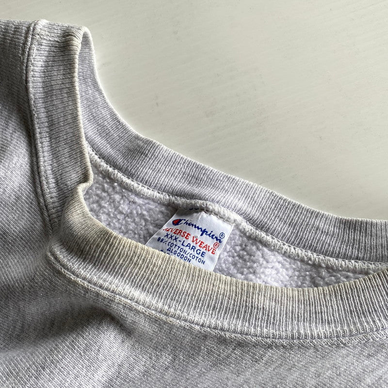 【中古品】【メンズ】 CHAMPION チャンピオン メキシコ製 90’S DUQUESNE REVERSE WEAVE SWEAT SHIRT デュケイン リバースウィーブ スウェット シャツ トップス 長袖 146-260623-ya-08-izu サイズ：XXXL カラー：アッシュグレー 万代Net店
