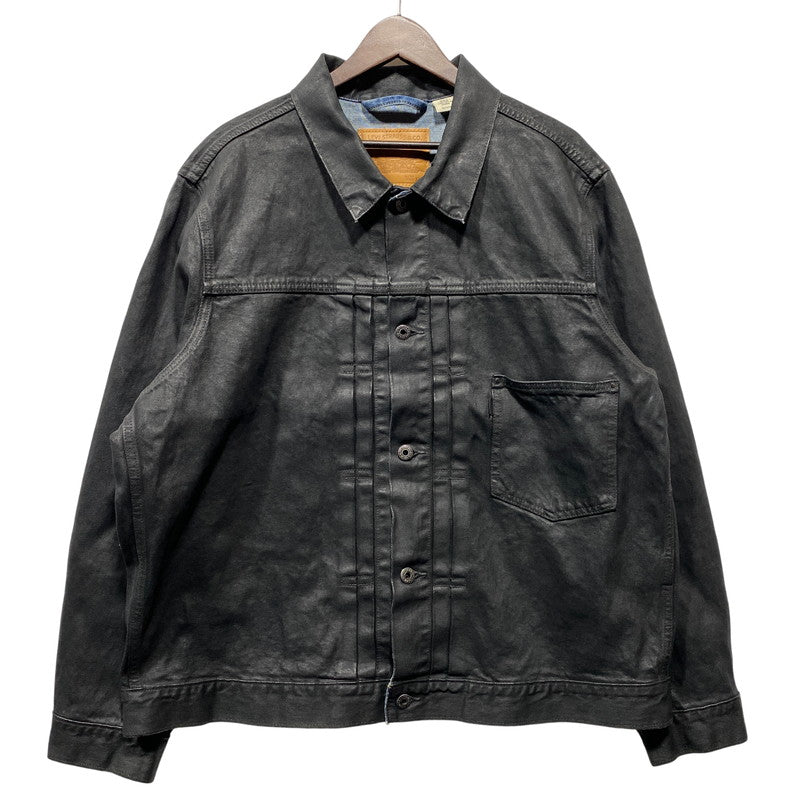 【中古品】【メンズ】 BIOTOP ビオトープ × LEVI'S リーバイス COATING TYPE1 TRUCKER JACKET PC9-007X6-0000 コーティング タイプ1 トラッカージャケット 140-260623-as-12-izu サイズ：XL カラー：ブラック 万代Net店