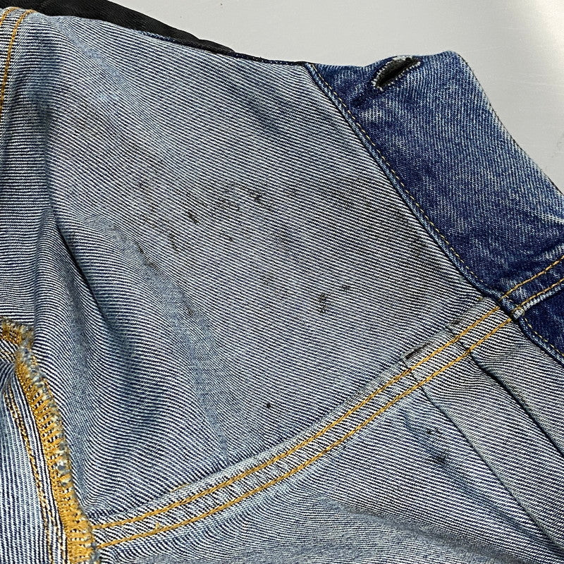 【中古品】【メンズ】 BIOTOP ビオトープ × LEVI'S リーバイス COATING TYPE1 TRUCKER JACKET PC9-007X6-0000 コーティング タイプ1 トラッカージャケット 140-260623-as-12-izu サイズ：XL カラー：ブラック 万代Net店