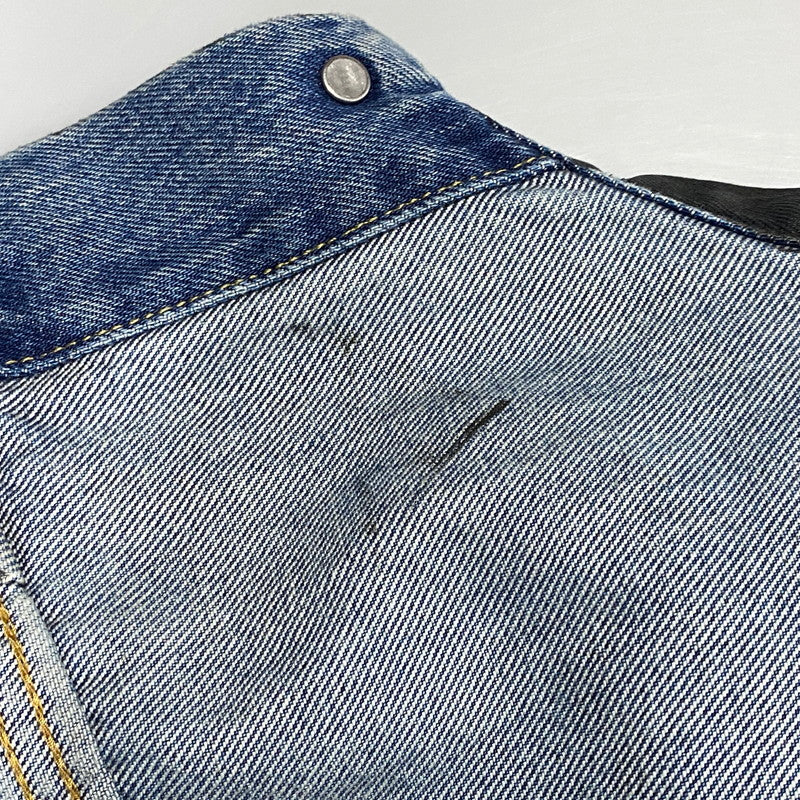 【中古品】【メンズ】 BIOTOP ビオトープ × LEVI'S リーバイス COATING TYPE1 TRUCKER JACKET PC9-007X6-0000 コーティング タイプ1 トラッカージャケット 140-260623-as-12-izu サイズ：XL カラー：ブラック 万代Net店