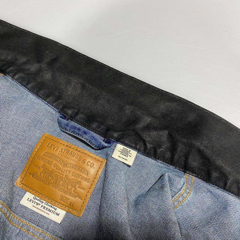 【中古品】【メンズ】 BIOTOP ビオトープ × LEVI'S リーバイス COATING TYPE1 TRUCKER JACKET PC9-007X6-0000 コーティング タイプ1 トラッカージャケット 140-260623-as-12-izu サイズ：XL カラー：ブラック 万代Net店
