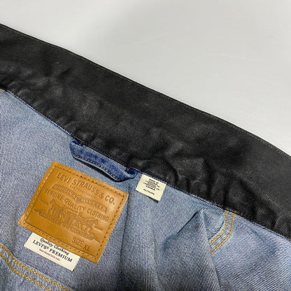【中古品】【メンズ】 BIOTOP ビオトープ × LEVI'S リーバイス COATING TYPE1 TRUCKER JACKET PC9-007X6-0000 コーティング タイプ1 トラッカージャケット 140-260623-as-12-izu サイズ：XL カラー：ブラック 万代Net店