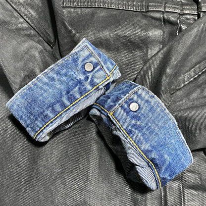 【中古品】【メンズ】 BIOTOP ビオトープ × LEVI'S リーバイス COATING TYPE1 TRUCKER JACKET PC9-007X6-0000 コーティング タイプ1 トラッカージャケット 140-260623-as-12-izu サイズ：XL カラー：ブラック 万代Net店