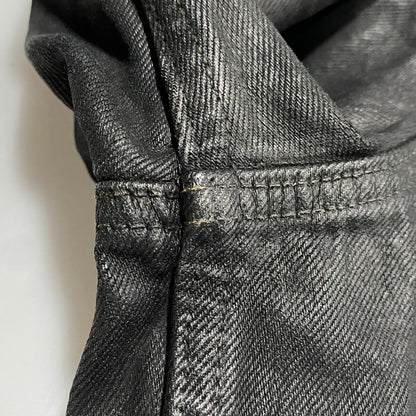 【中古品】【メンズ】 BIOTOP ビオトープ × LEVI'S リーバイス COATING TYPE1 TRUCKER JACKET PC9-007X6-0000 コーティング タイプ1 トラッカージャケット 140-260623-as-12-izu サイズ：XL カラー：ブラック 万代Net店