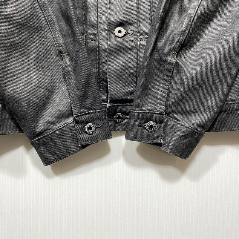 【中古品】【メンズ】 BIOTOP ビオトープ × LEVI'S リーバイス COATING TYPE1 TRUCKER JACKET PC9-007X6-0000 コーティング タイプ1 トラッカージャケット 140-260623-as-12-izu サイズ：XL カラー：ブラック 万代Net店