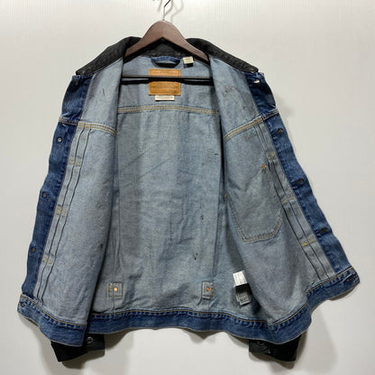 【中古品】【メンズ】 BIOTOP ビオトープ × LEVI'S リーバイス COATING TYPE1 TRUCKER JACKET PC9-007X6-0000 コーティング タイプ1 トラッカージャケット 140-260623-as-12-izu サイズ：XL カラー：ブラック 万代Net店