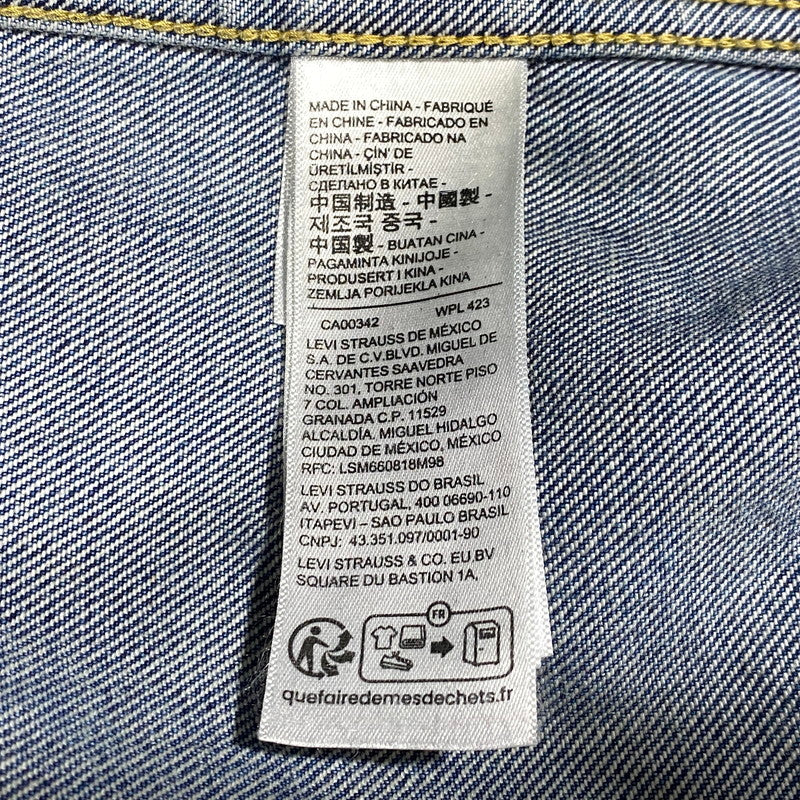 【中古品】【メンズ】 BIOTOP ビオトープ × LEVI'S リーバイス COATING TYPE1 TRUCKER JACKET PC9-007X6-0000 コーティング タイプ1 トラッカージャケット 140-260623-as-12-izu サイズ：XL カラー：ブラック 万代Net店