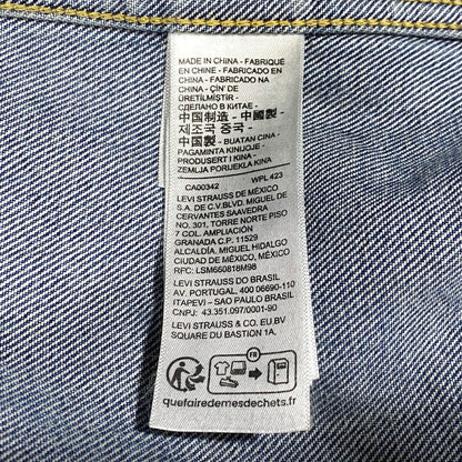 【中古品】【メンズ】 BIOTOP ビオトープ × LEVI'S リーバイス COATING TYPE1 TRUCKER JACKET PC9-007X6-0000 コーティング タイプ1 トラッカージャケット 140-260623-as-12-izu サイズ：XL カラー：ブラック 万代Net店