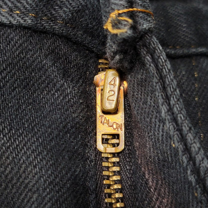 【中古品】【メンズ】 Levi's リーバイス 42TALON SMALL E 646 FLARE DENIM PANTS フレアデニムパンツ 刻印8 USA製 不均等V ジーンズ 157-260623-as-03-izu カラー：ブラック 万代Net店