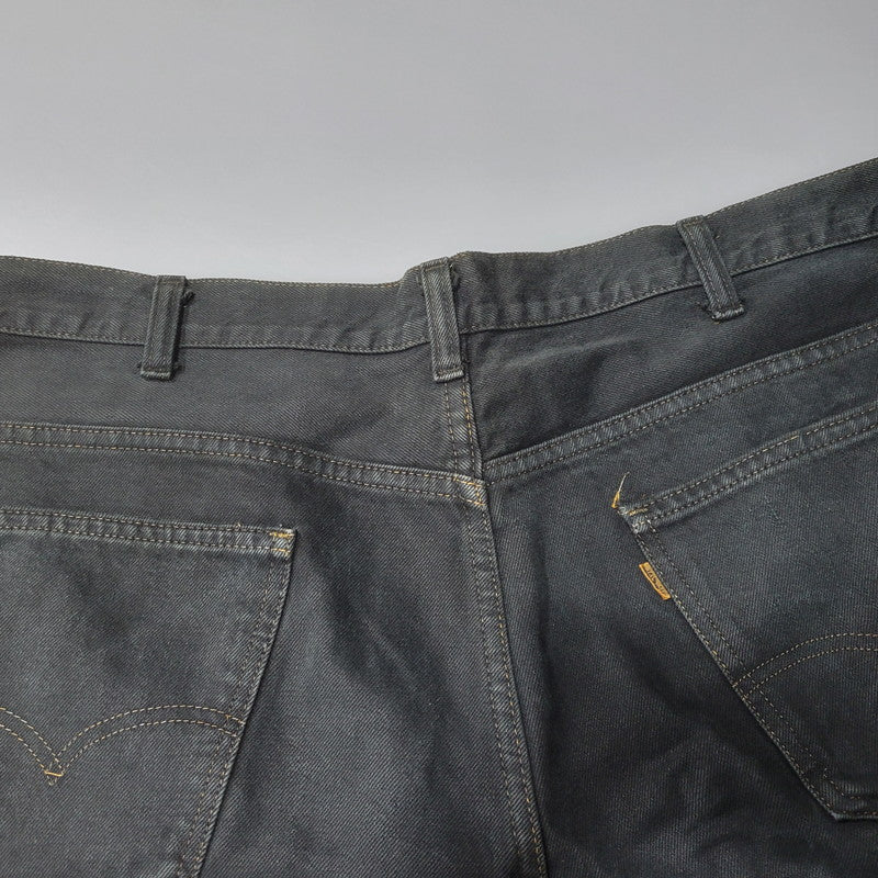 【中古品】【メンズ】 Levi's リーバイス 42TALON SMALL E 646 FLARE DENIM PANTS フレアデニムパンツ 刻印8 USA製 不均等V ジーンズ 157-260623-as-03-izu カラー：ブラック 万代Net店