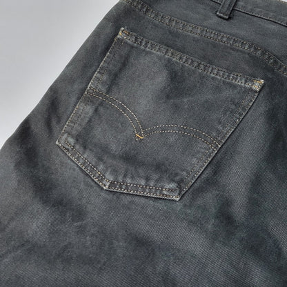 【中古品】【メンズ】 Levi's リーバイス 42TALON SMALL E 646 FLARE DENIM PANTS フレアデニムパンツ 刻印8 USA製 不均等V ジーンズ 157-260623-as-03-izu カラー：ブラック 万代Net店