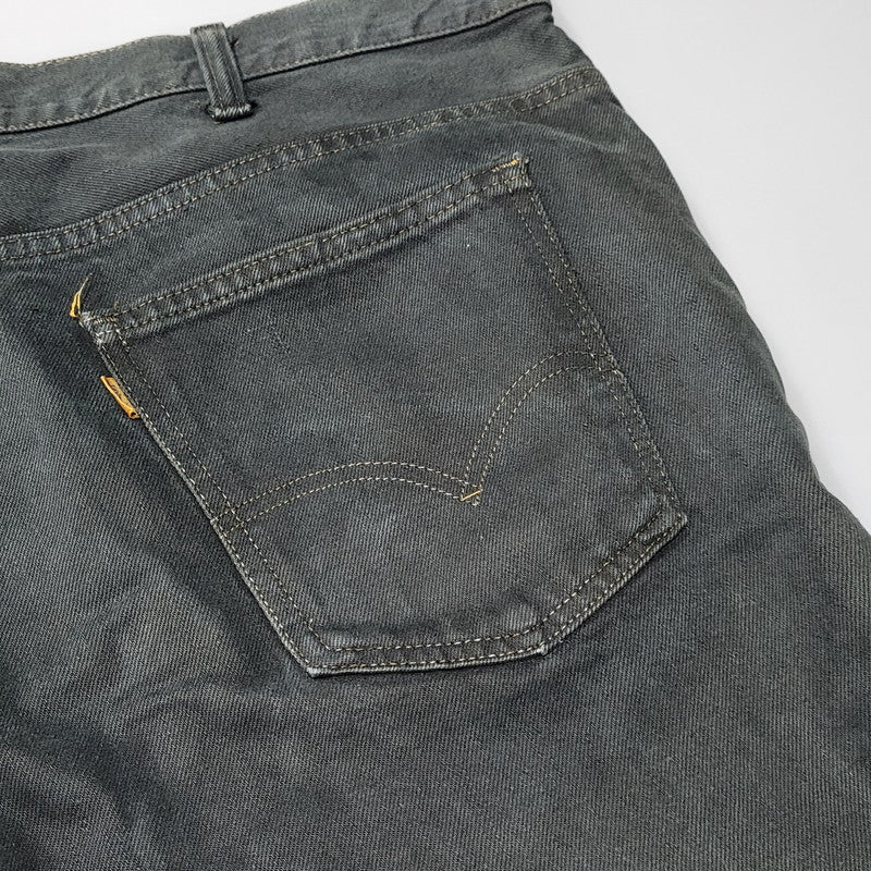 【中古品】【メンズ】 Levi's リーバイス 42TALON SMALL E 646 FLARE DENIM PANTS フレアデニムパンツ 刻印8 USA製 不均等V ジーンズ 157-260623-as-03-izu カラー：ブラック 万代Net店