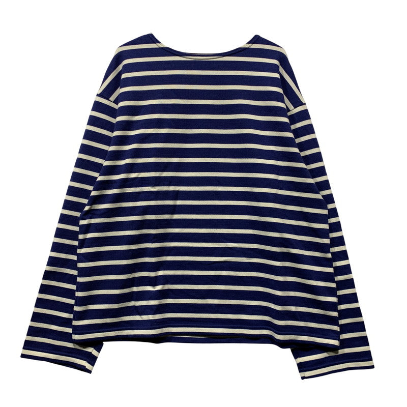 【中古品】【メンズ】 OUTIL ウティ BASQUE SHIRT バスク シャツ トップス 141-260630-kh-15-izu サイズ：3 カラー：ブルー×ホワイト 万代Net店