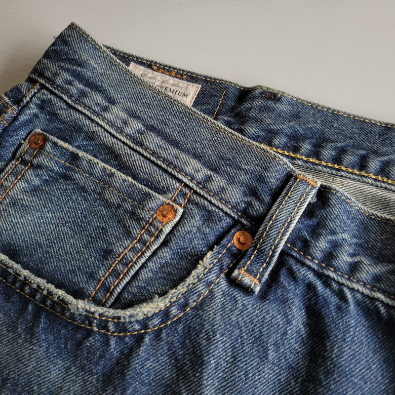 【中古品】【メンズ】 LEVI'S PREMIUM リーバイス プレミアム 501 DENIM PANTS PC9-A9517-0002 デニムパンツ JOURNAL STANDARD別注 セルビッチ ジーンズ 158-260623-as-21-izu サイズ：40×26 カラー：インディゴ 万代Net店