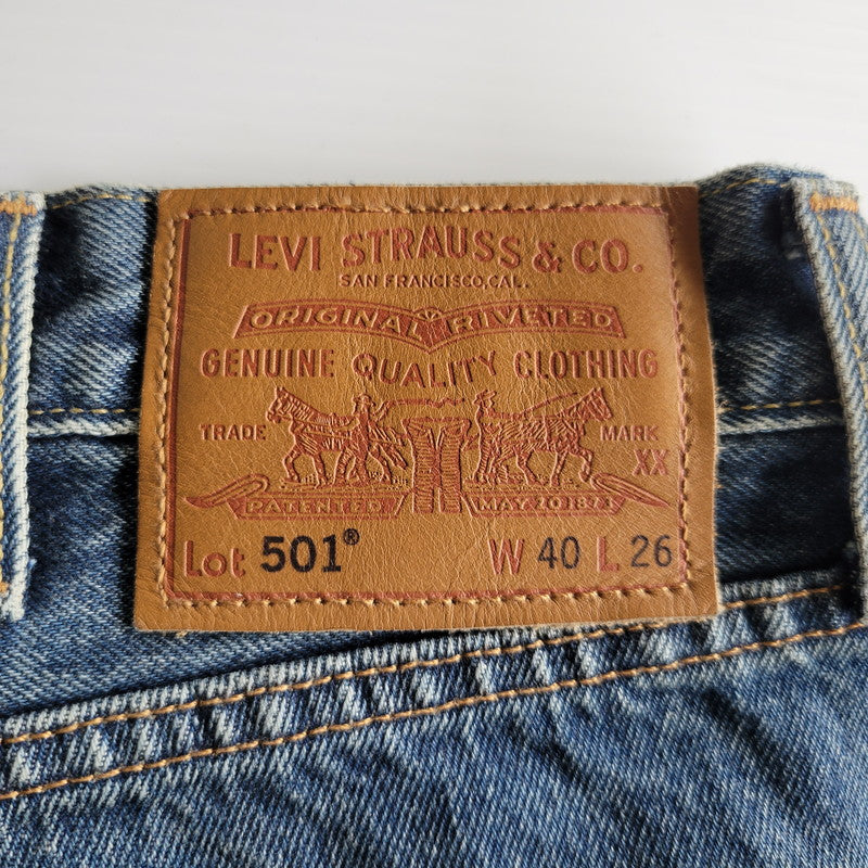 【中古品】【メンズ】 LEVI'S PREMIUM リーバイス プレミアム 501 DENIM PANTS PC9-A9517-0002 デニムパンツ JOURNAL STANDARD別注 セルビッチ ジーンズ 158-260623-as-21-izu サイズ：40×26 カラー：インディゴ 万代Net店