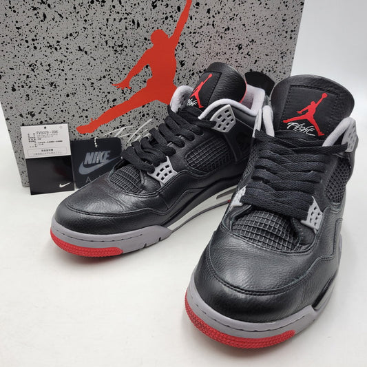 【中古品】【メンズ】 NIKE ナイキ AIR JORDAN 4 RETRO FV5029-006 エア ジョーダン 4 レトロ スニーカー シューズ 靴 160-260623-as-20-izu サイズ：30cm カラー：BLACK/FIRE RED-CEMENT GREY 万代Net店