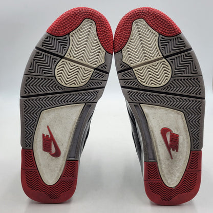 【中古品】【メンズ】 NIKE ナイキ AIR JORDAN 4 RETRO FV5029-006 エア ジョーダン 4 レトロ スニーカー シューズ 靴 160-260623-as-20-izu サイズ：30cm カラー：BLACK/FIRE RED-CEMENT GREY 万代Net店