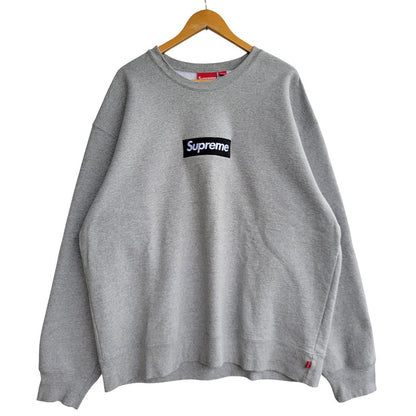 【中古品】【メンズ】 SUPREME シュプリーム 22FW BOX LOGO CREWNECK ボックス ロゴ クルーネック トップス 長袖 149-260623-ya-10-izu サイズ：XXL カラー：グレー 万代Net店