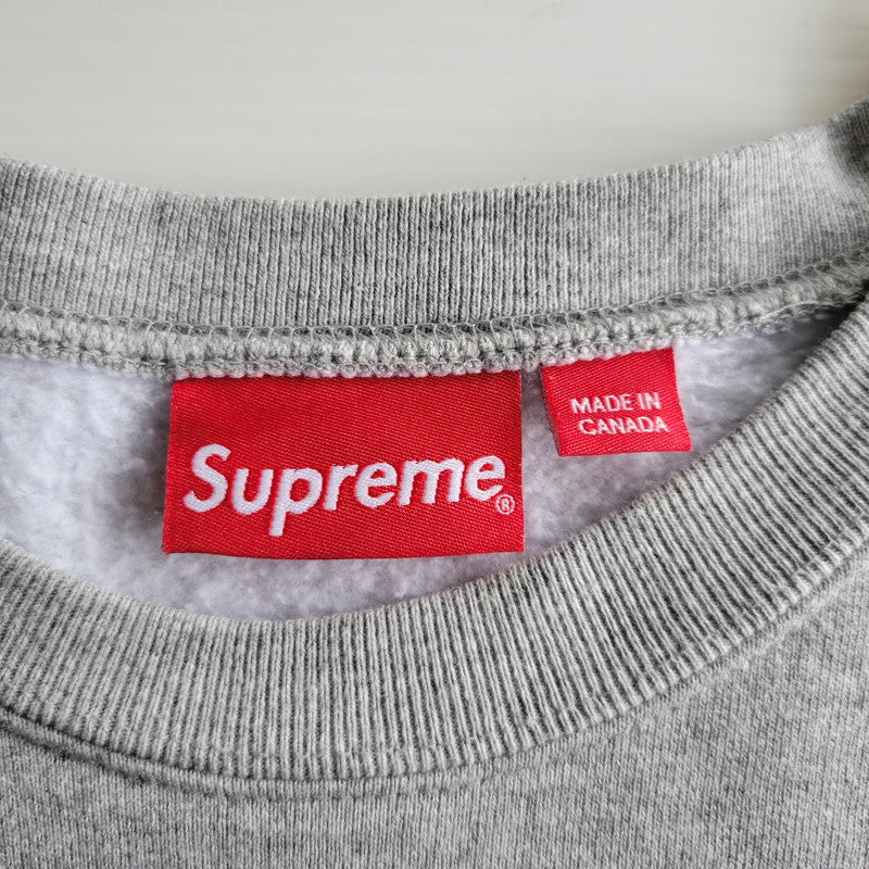 【中古品】【メンズ】 SUPREME シュプリーム 22FW BOX LOGO CREWNECK ボックス ロゴ クルーネック トップス 長袖 149-260623-ya-10-izu サイズ：XXL カラー：グレー 万代Net店