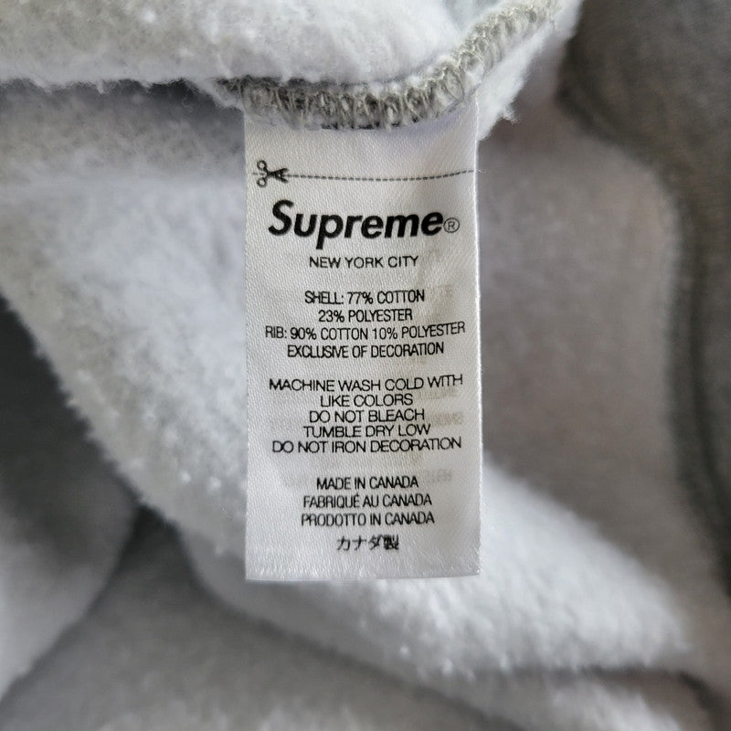 【中古品】【メンズ】 SUPREME シュプリーム 22FW BOX LOGO CREWNECK ボックス ロゴ クルーネック トップス 長袖 149-260623-ya-10-izu サイズ：XXL カラー：グレー 万代Net店