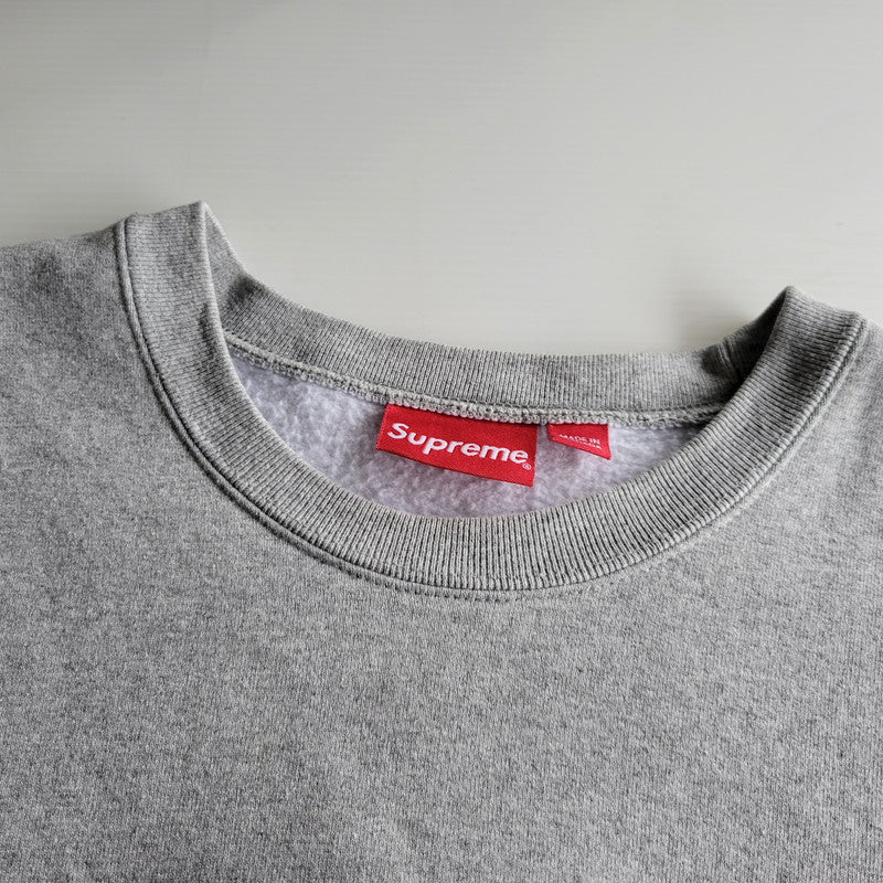 【中古品】【メンズ】 SUPREME シュプリーム 22FW BOX LOGO CREWNECK ボックス ロゴ クルーネック トップス 長袖 149-260623-ya-10-izu サイズ：XXL カラー：グレー 万代Net店