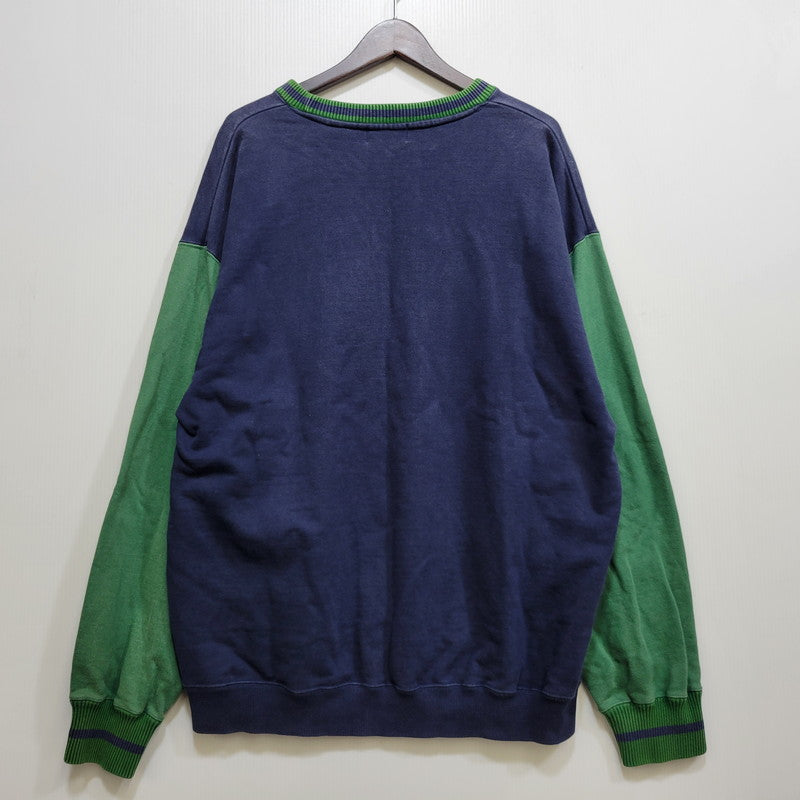 【中古品】【メンズ】 XLARGE エクストララージ 101223012011 RETRO CREWNECK SWEAT レトロ クルーネック スウェット トップス 長袖 142-260710-cs-16-izu サイズ：L カラー：ネイビー 万代Net店