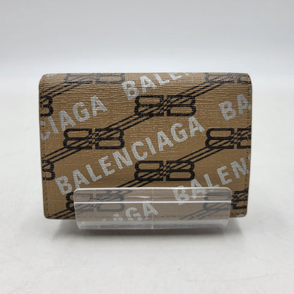 【中古品】【メンズ/レディース】 BALENCIAGA バレンシアガ CASH MINI WALLET 594312 キャッシュ ミニ ウォレット 財布 181-260623-as-17-izu カラー：ブラウン 万代Net店