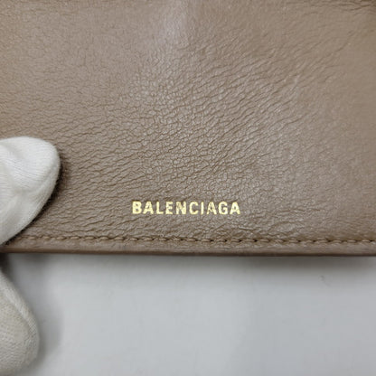 【中古品】【メンズ/レディース】 BALENCIAGA バレンシアガ CASH MINI WALLET 594312 キャッシュ ミニ ウォレット 財布 181-260623-as-17-izu カラー：ブラウン 万代Net店