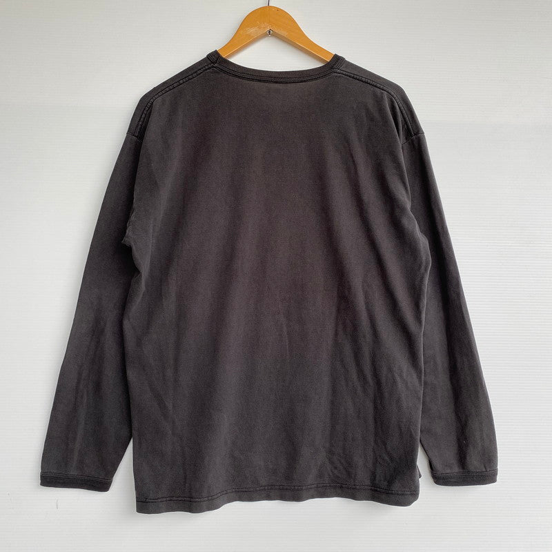 【中古品】【メンズ】 STUSSY ステューシー メキシコ製 RASTERLION LS TEE ラスタライオン ロングスリーブ ティー トップス 長袖 142-260622-cs-16-izu サイズ：L カラー：ブラック 万代Net店