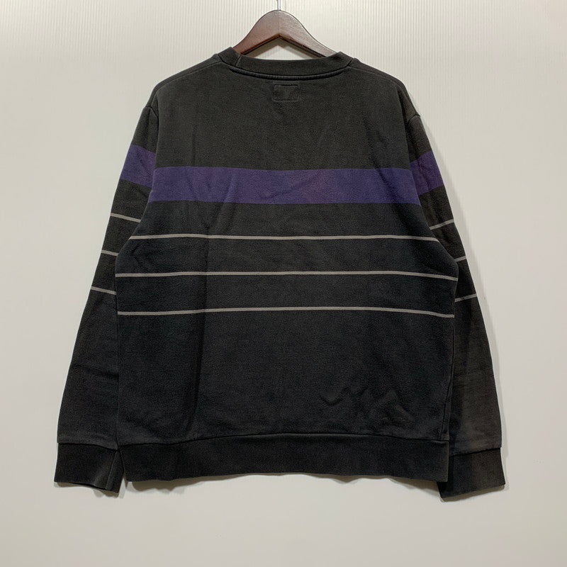 【中古品】【メンズ】 STUSSY AUTHENTIC ステューシー オーセンティック BORDER CREW SWEAT ボーダー クルーネック スウェット トップス 142-260630-kh-14-izu サイズ：S カラー：ブラック 万代Net店