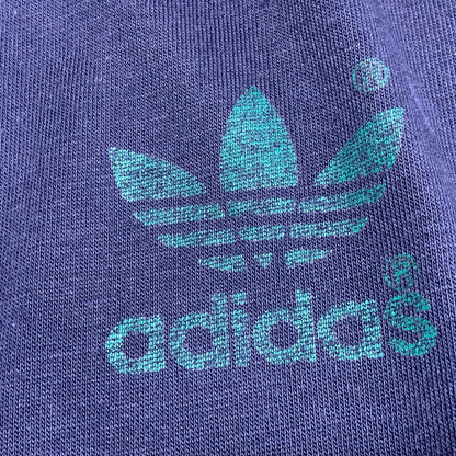 【中古品】【メンズ】 ADIDAS アディダス USA製 3LINE RAGLAN TEE 3ライン ラグラン Tシャツ トップス 146-260630-kh-12-izu サイズ：L カラー：ネイビー×グリーン 万代Net店
