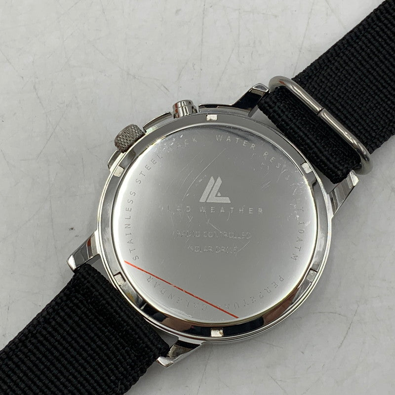 【中古美品】【メンズ/レディース】 LAD WEATHER ラドウェザー LAD017 SOLAR ANALOG WATCH ソーラー アナログ ウォッチ 時計 198-260630-kh-02-izu カラー：ブラック 万代Net店