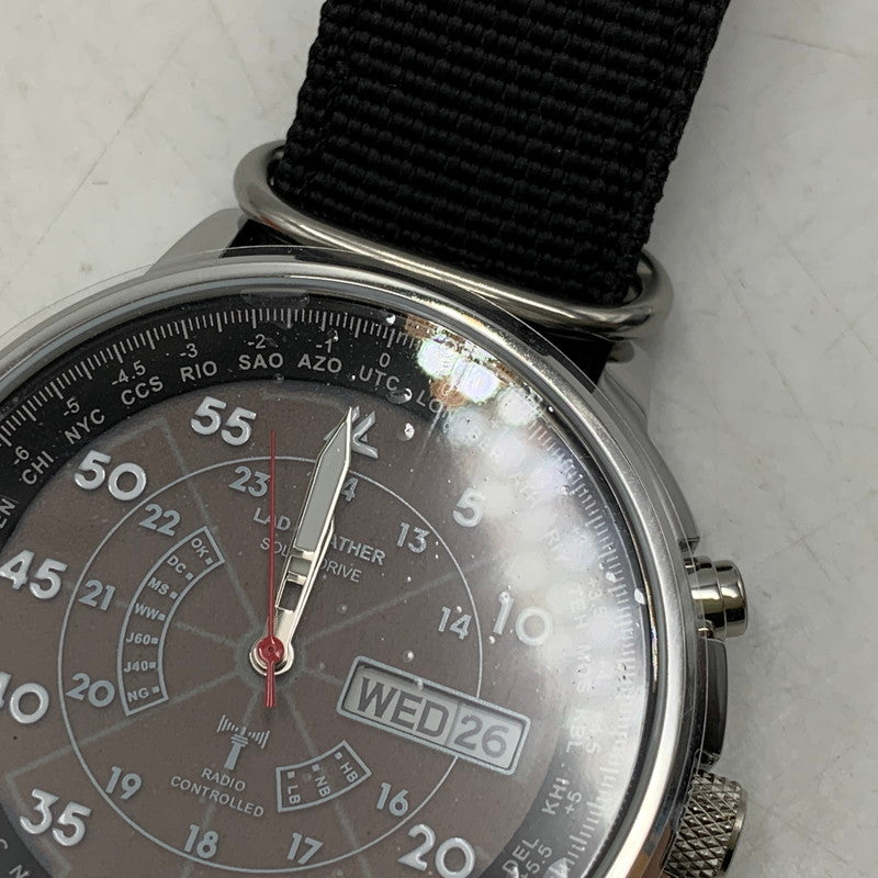 【中古美品】【メンズ/レディース】 LAD WEATHER ラドウェザー LAD017 SOLAR ANALOG WATCH ソーラー アナログ ウォッチ 時計 198-260630-kh-02-izu カラー：ブラック 万代Net店