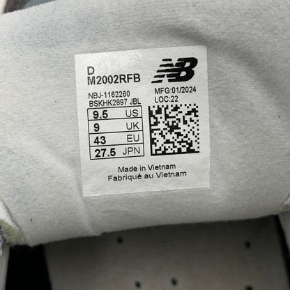 【中古品】【メンズ】 NEW BALANCE ニューバランス M2002RFB 2002R スニーカー 靴 162-260630-kh-11-izu サイズ：27.5 カラー：グレー×ライトブルー系 万代Net店