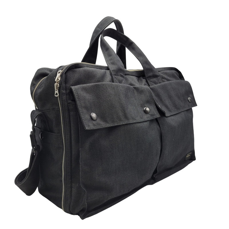 【中古品】【メンズ】 PORTER ポーター SMOKY 2WAY OVERNIGHT BRIEFCASE 592-06361 スモーキー ブリーフケース ビジネスバッグ カバン 鞄 188-260623-as-18-izu カラー：ブラック 万代Net店