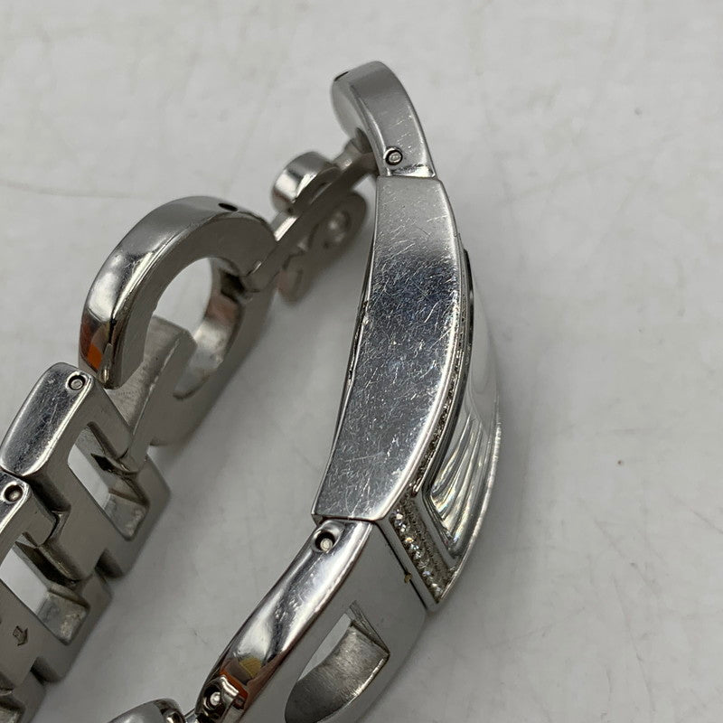 【中古品】【レディース】 DOLCE&GABBANA ドルチェアンドガッバーナ LINE STONE LOGO BRACELET QUARTZ WATCH ラインストーン ロゴ ブレスレット クォーツ ウォッチ 腕時計 197-260630-kh-01-izu カラー：シルバー 万代Net店