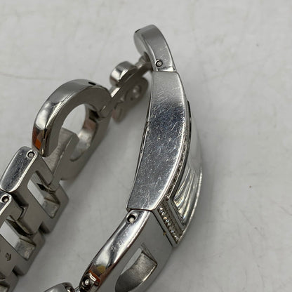 【中古品】【レディース】 DOLCE&GABBANA ドルチェアンドガッバーナ LINE STONE LOGO BRACELET QUARTZ WATCH ラインストーン ロゴ ブレスレット クォーツ ウォッチ 腕時計 197-260630-kh-01-izu カラー：シルバー 万代Net店