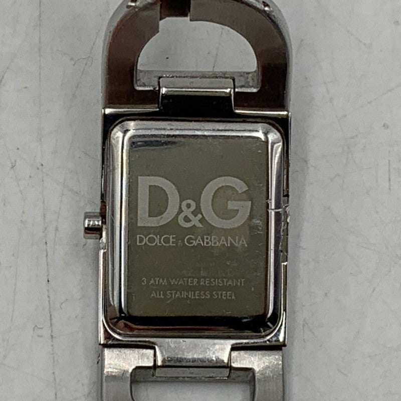 【中古品】【レディース】 DOLCE&GABBANA ドルチェアンドガッバーナ LINE STONE LOGO BRACELET QUARTZ WATCH ラインストーン ロゴ ブレスレット クォーツ ウォッチ 腕時計 197-260630-kh-01-izu カラー：シルバー 万代Net店
