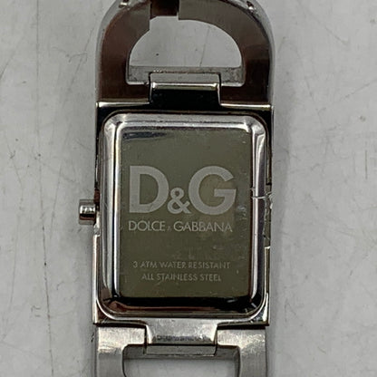 【中古品】【レディース】 DOLCE&GABBANA ドルチェアンドガッバーナ LINE STONE LOGO BRACELET QUARTZ WATCH ラインストーン ロゴ ブレスレット クォーツ ウォッチ 腕時計 197-260630-kh-01-izu カラー：シルバー 万代Net店