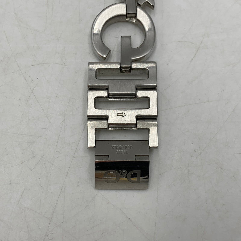 【中古品】【レディース】 DOLCE&GABBANA ドルチェアンドガッバーナ LINE STONE LOGO BRACELET QUARTZ WATCH ラインストーン ロゴ ブレスレット クォーツ ウォッチ 腕時計 197-260630-kh-01-izu カラー：シルバー 万代Net店