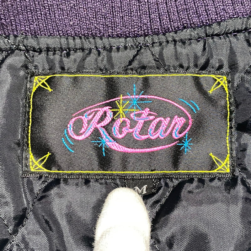【中古品】【メンズ】 ROTAR ローター WOOL LEATHER STADIUM JACKET ウール レザー スタジアムジャケット スタジャン アウター 142-260623-as-10-izu サイズ：M カラー：パープル系 万代Net店