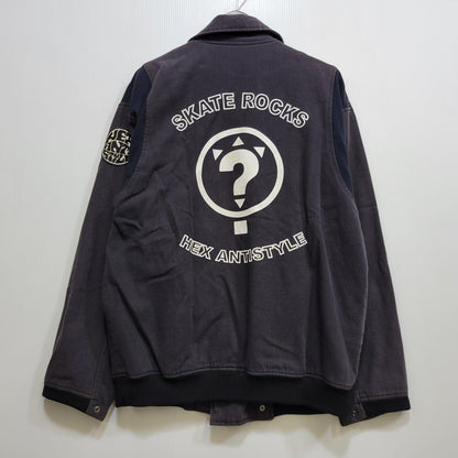 【中古品】【メンズ】 HEX ANTISTYLE ヘックス アンチスタイル SKATE ROCKS FIREMAN JACKET ファイアーマン ジャケット アウター 142-260702-cs-07-izu サイズ：M カラー：ブラック 万代Net店