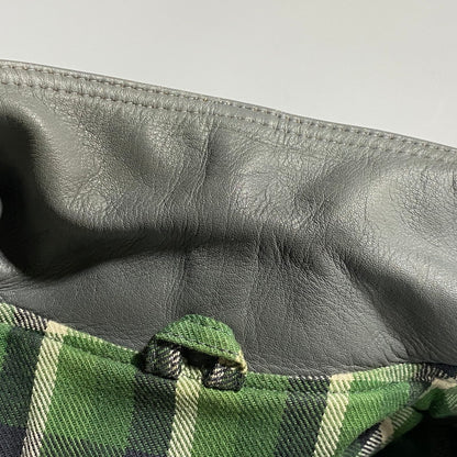 【中古品】【メンズ】 ROTAR ローター GREEN CHECK LINER DOUBLE RIDERS JACKET グリーンチェックライナー ダブルライダースジャケット 142-260623-as-09-izu サイズ：M カラー：グレー 万代Net店
