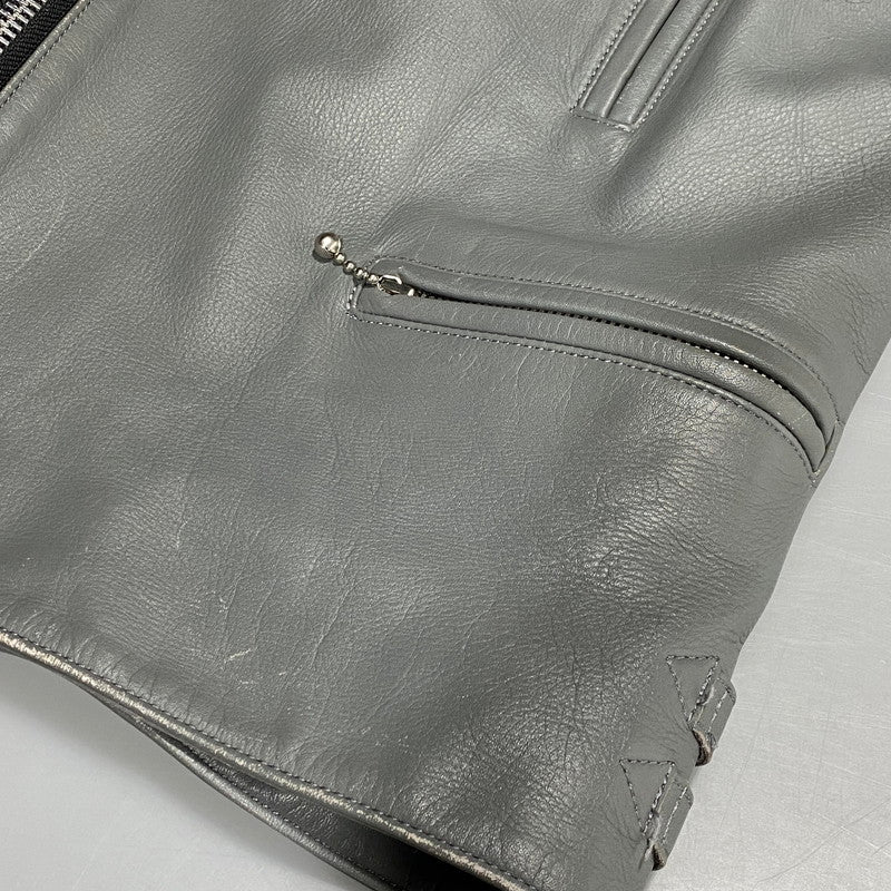 【中古品】【メンズ】 ROTAR ローター GREEN CHECK LINER DOUBLE RIDERS JACKET グリーンチェックライナー ダブルライダースジャケット 142-260623-as-09-izu サイズ：M カラー：グレー 万代Net店