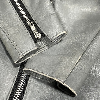 【中古品】【メンズ】 ROTAR ローター GREEN CHECK LINER DOUBLE RIDERS JACKET グリーンチェックライナー ダブルライダースジャケット 142-260623-as-09-izu サイズ：M カラー：グレー 万代Net店