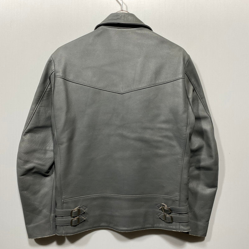【中古品】【メンズ】 ROTAR ローター GREEN CHECK LINER DOUBLE RIDERS JACKET グリーンチェックライナー ダブルライダースジャケット 142-260623-as-09-izu サイズ：M カラー：グレー 万代Net店